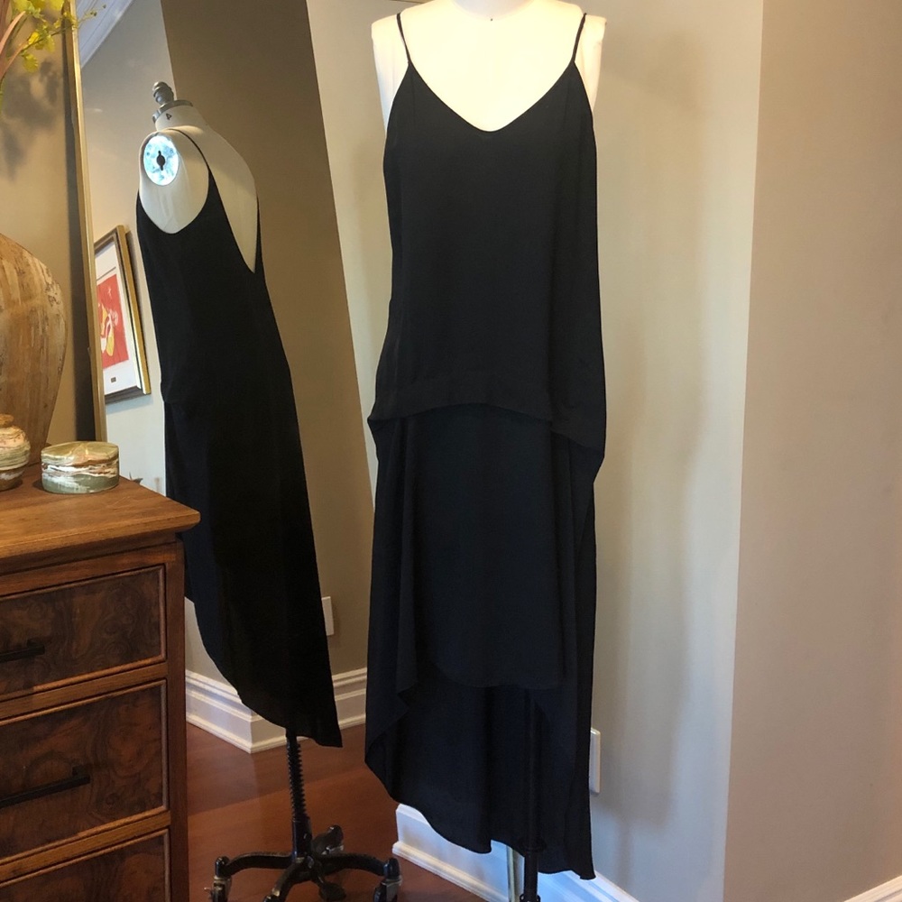 Black High/Low Maxi Dress ~ Size US 4
